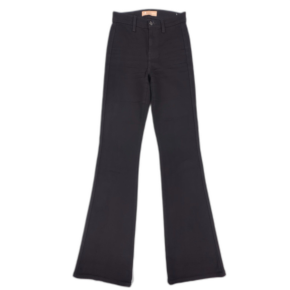 7 For All Mankind Luxe Vintage Bootcut Flare Jeans Black Western Boho Clean Girl